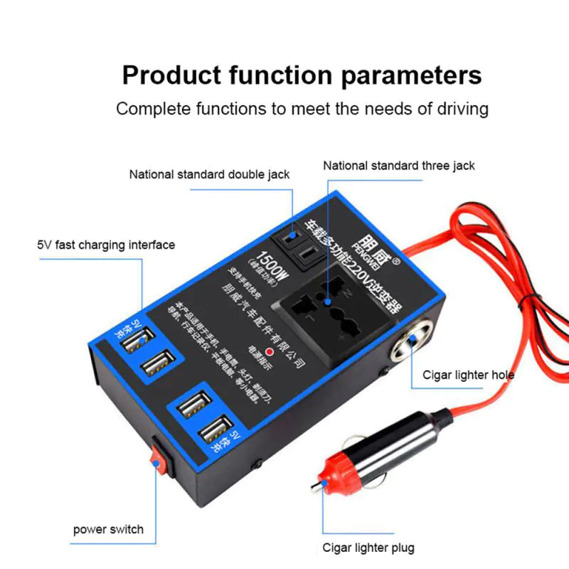 Truck Home Socket Auto Charger Converter Adapter Anti Spier