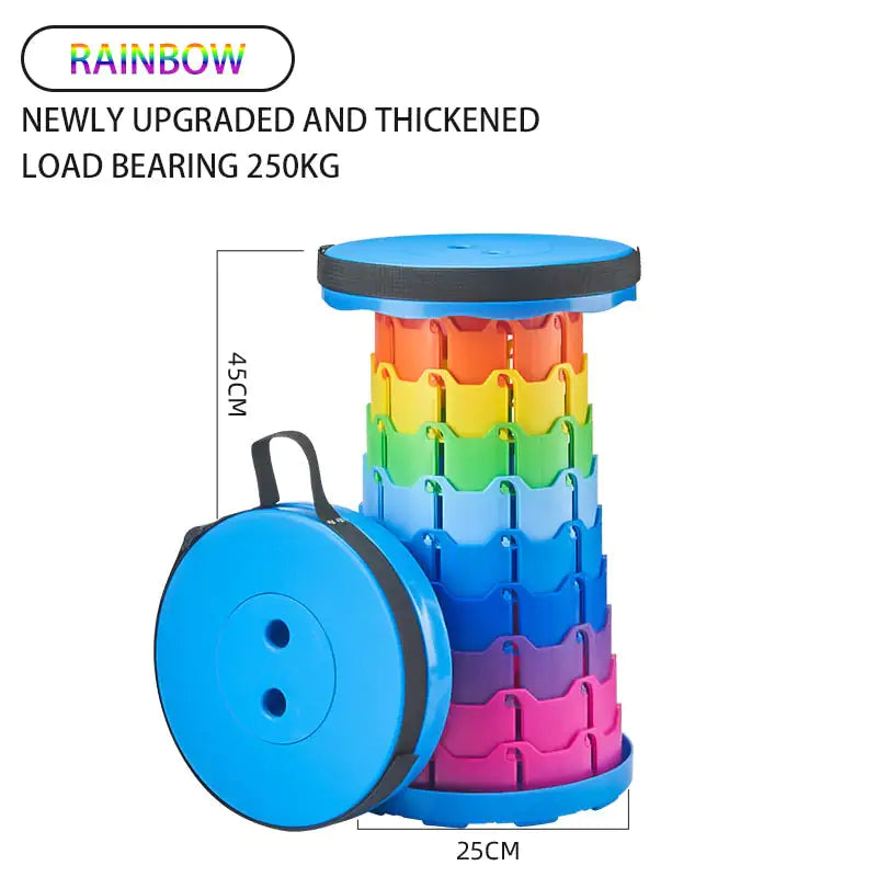 Portable Folding Telescopic Stool with Carry Bag