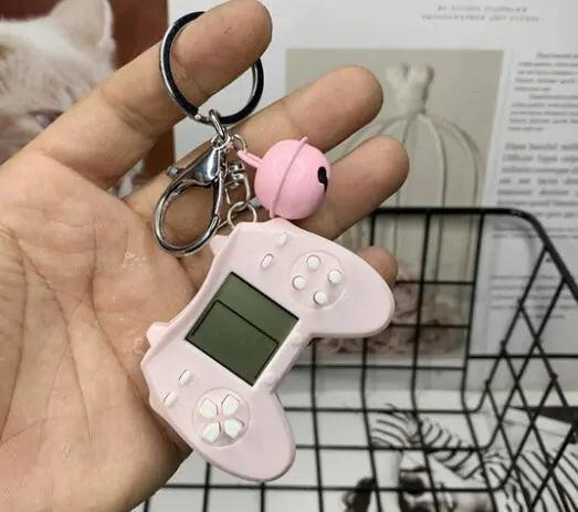 Retro Game Console Keychain Built-in 7 Games Anti Spier