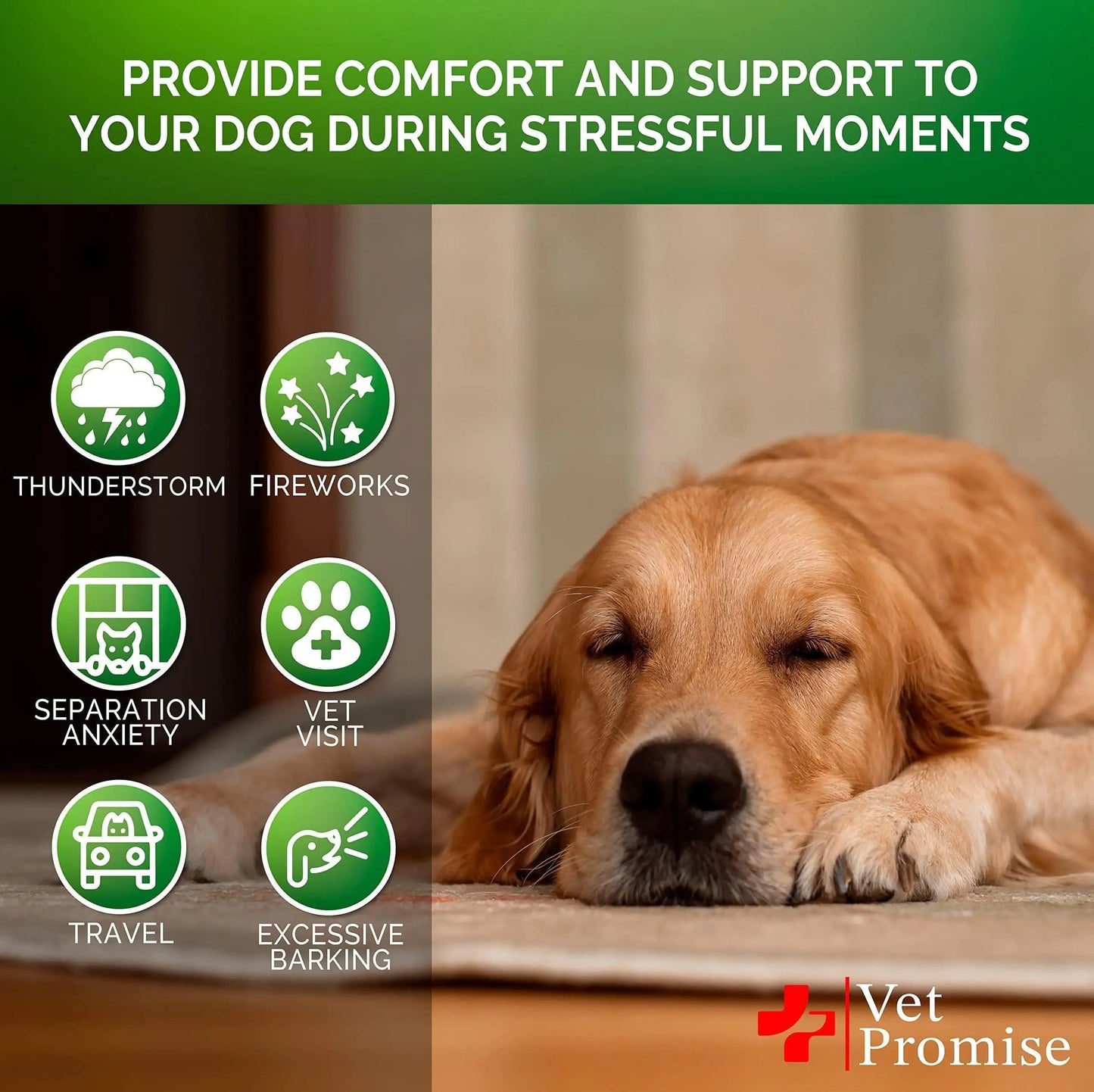 Hemp Calming Chews for Dogs Anxiety and Stress Dog Natural Calming 120 Treats Anti Spier