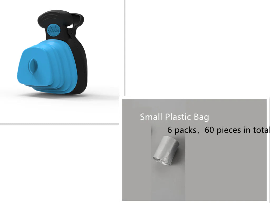 Pet Dog Poop Bag Dispenser with Foldable Poop Scoop Anti Spier