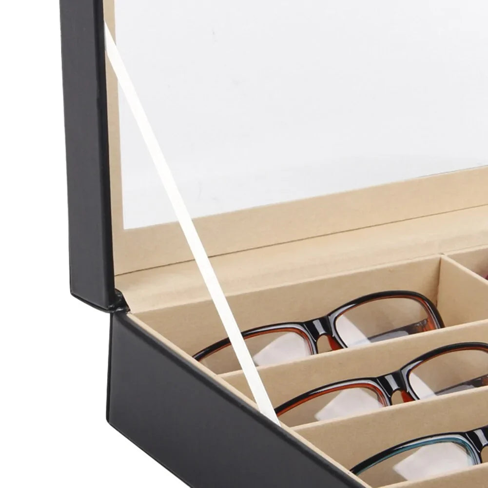 8-Grid Eye Glasses Case Anti Spier
