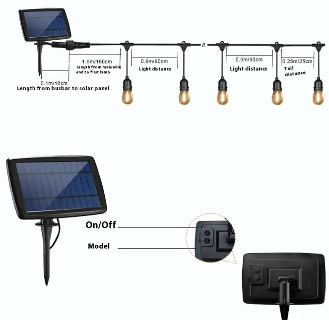Solar String Lights Anti Spier