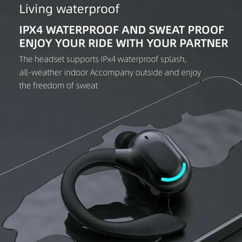New Bluetooth 5.1 Headset Wireless Earbuds Earphones Stereo Headphones Ear Hook Anti Spier