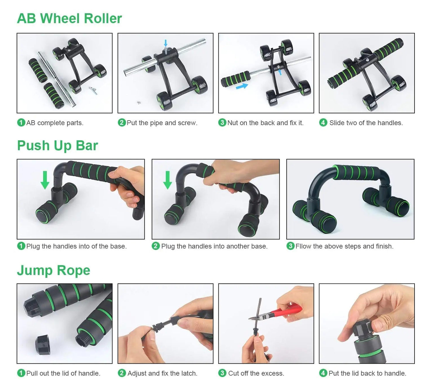 10-in-1 Fitness Kit Anti Spier