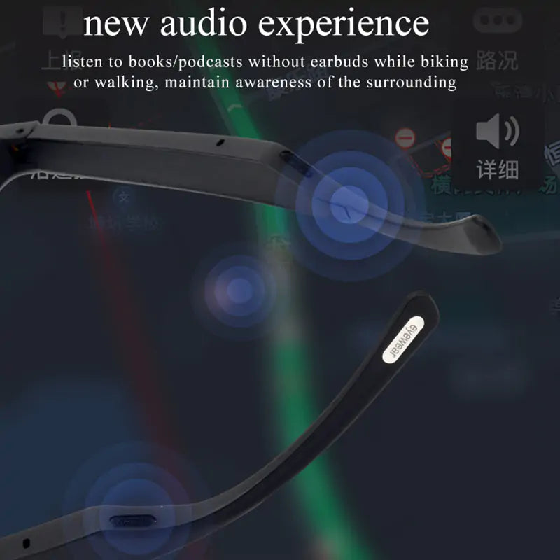 Smart Glasses Wireless Bluetooth 5.0 Sunglasses Anti Spier