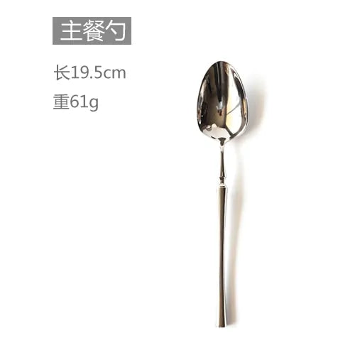 Luxury Stainless Steel Cutlery Set Anti Spier