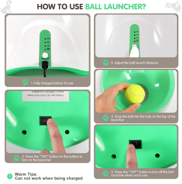 Automatic Dog Ball Thrower Anti Spier