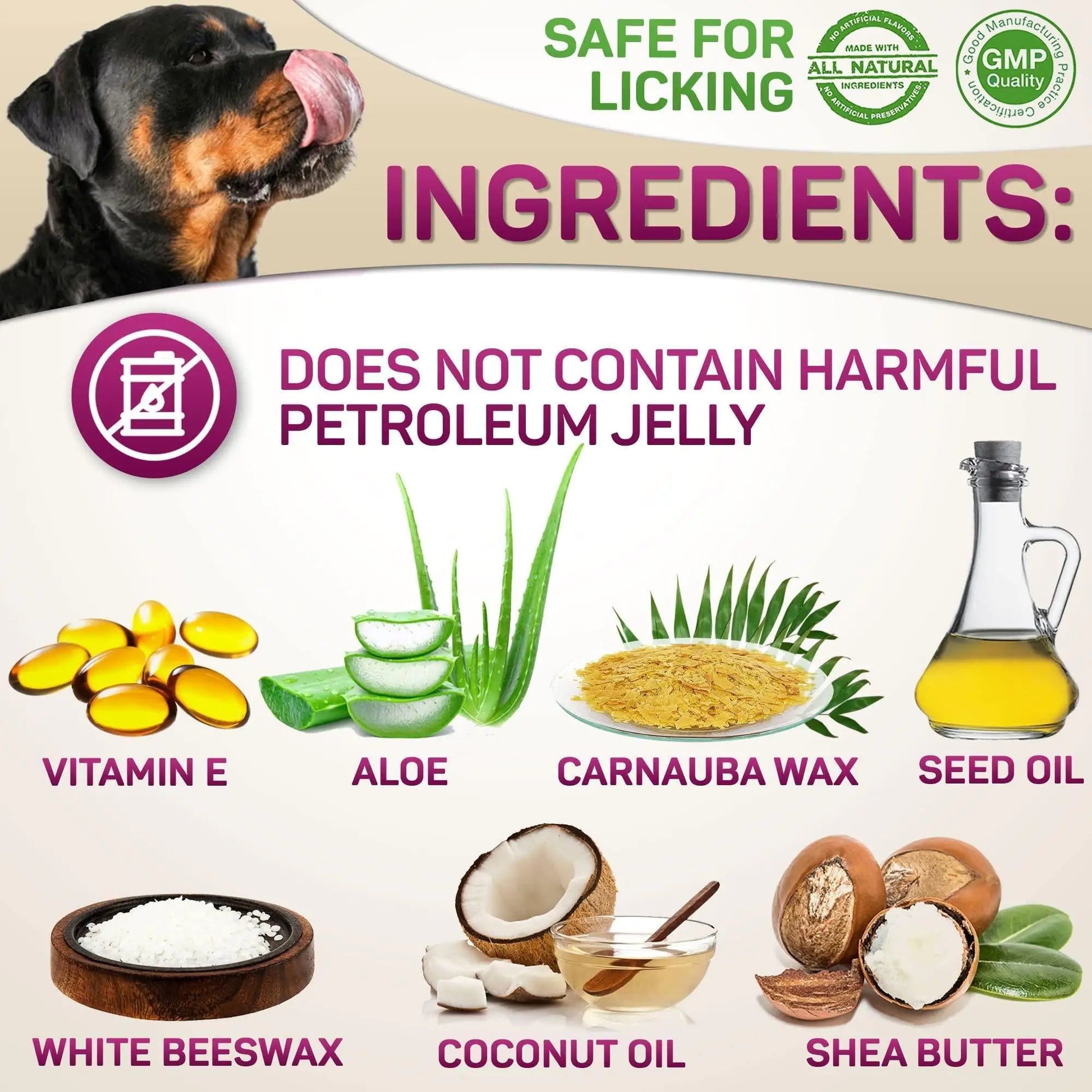 Natural Dog Paw Balm Dog Paw Protection for Hot Pavement Dog Paw Wax 2 oz Anti Spier