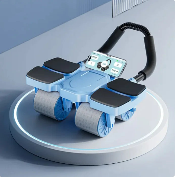 Smart Abdominal Wheel with Auto-Rebound & Fitness App Integration Anti Spier