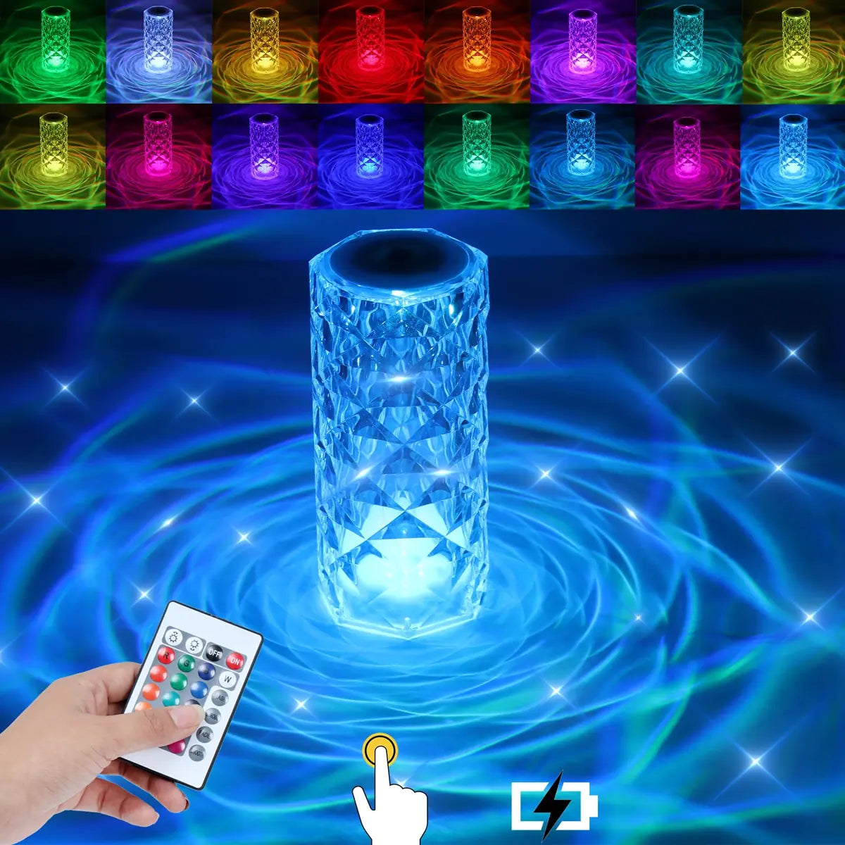Crystal Atmosphere Table Lamp Anti Spier