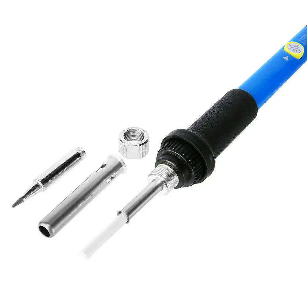 60W Soldering Iron Digital LCD Electric Welding Tools Solder Wire Tweezers Hand Anti Spier