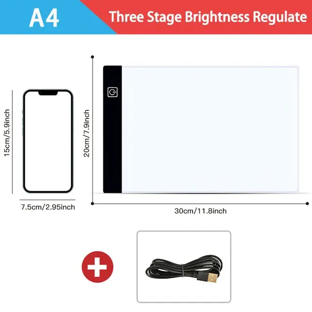 Dimmable LED Drawing Pad: Creative Kids' Gift Anti Spier