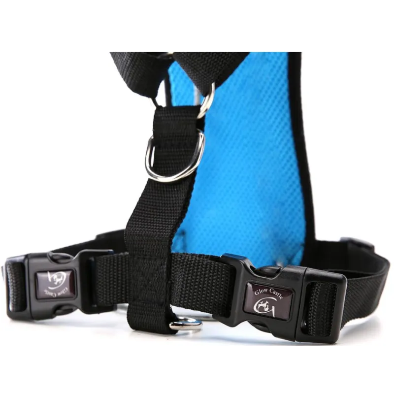 Dog supplies Breathable mesh chest straps Pet car safety chest back Anti Spier