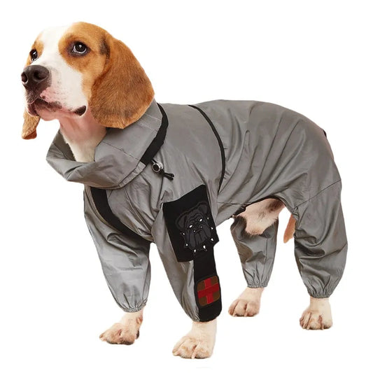 Reflective Pet Dog Raincoat Anti Spier