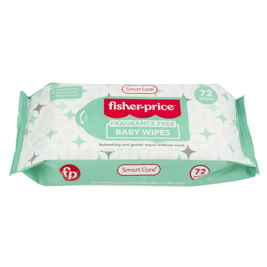72ct Fisher Price Fragrance Free Baby Wipes Anti Spier