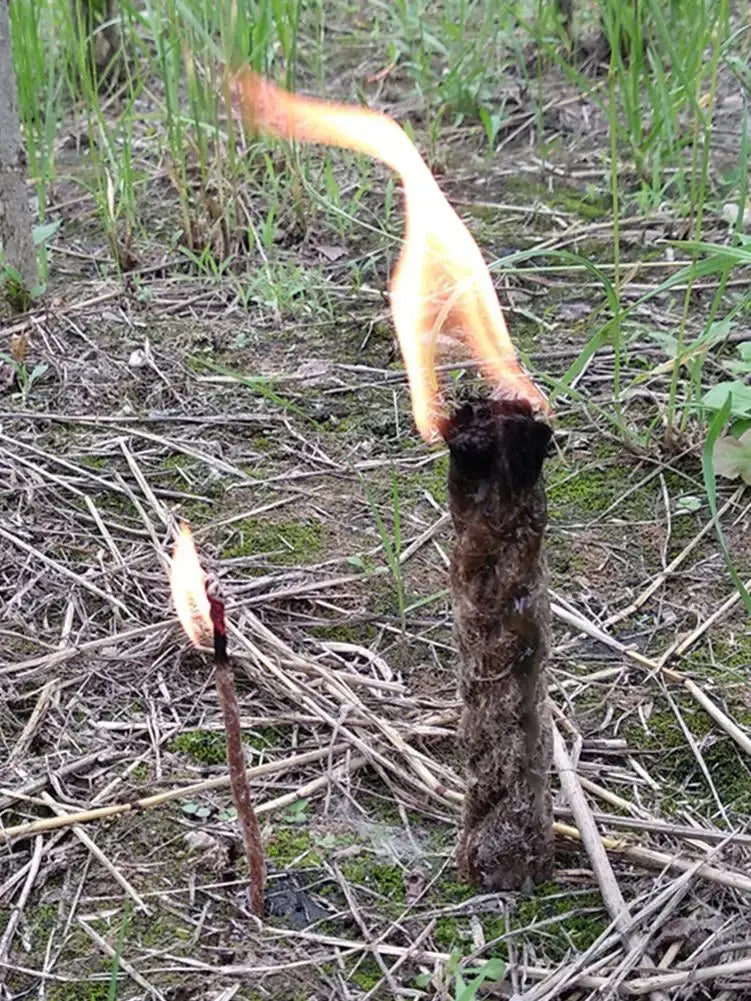 Tinder Rope Survival Fire Starter Waterproof Wax Rope For Hiking Anti Spier