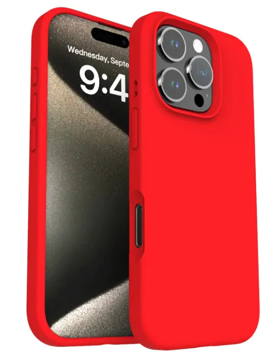 Solid Color Drop-resistant Phone Case Liquid Silicone Phone Case Anti Spier