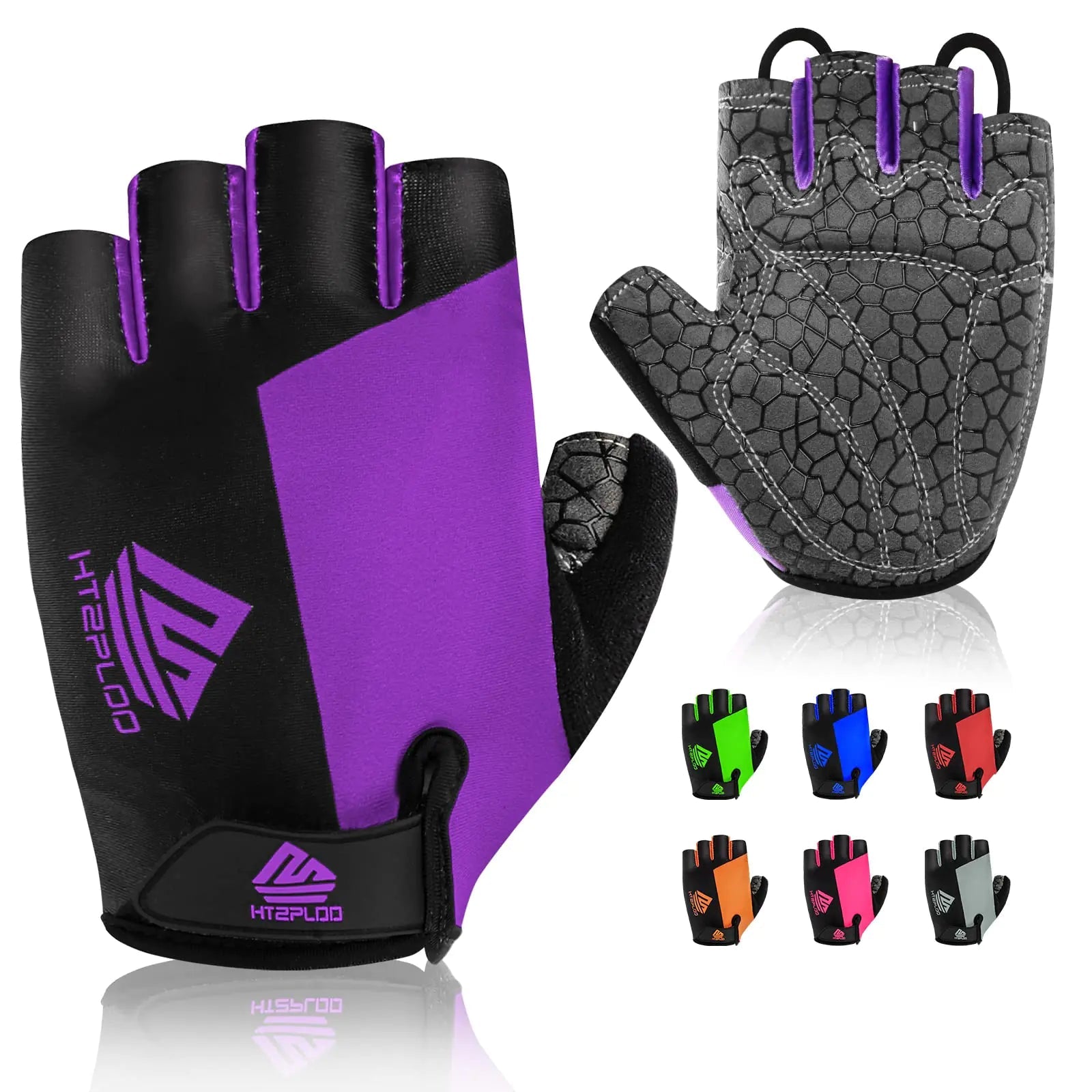 Bike Gloves Cycling Gloves Biking Gloves Bicycle Gloves for Men Women with Anti-Slip Shock-Absorbing Pad,Light Weight Half Finger Gloves for Cycling Workout Training Outdoor Black&gray X-Large Anti Spier