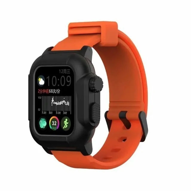 Waterproof Case And Strap Watch Anti Spier
