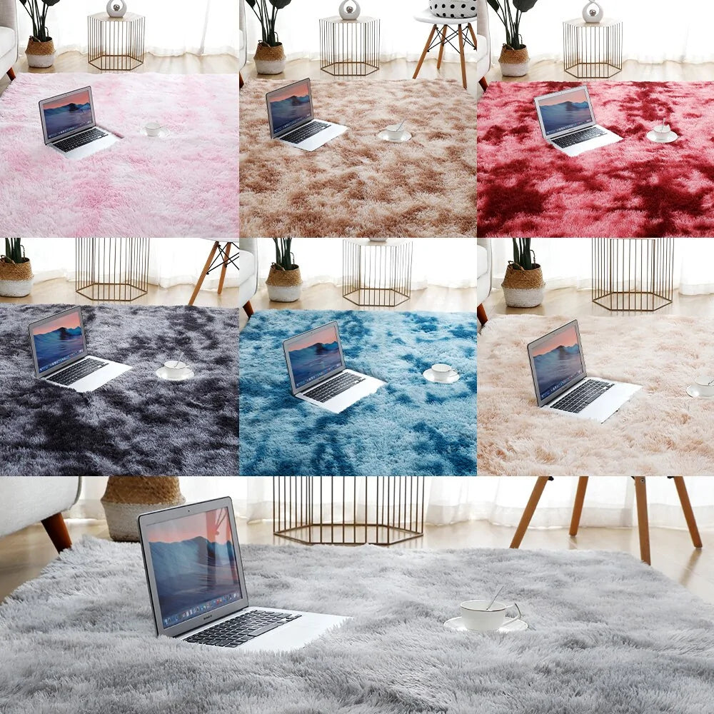 Fluffy Floor Carpets Anti Spier
