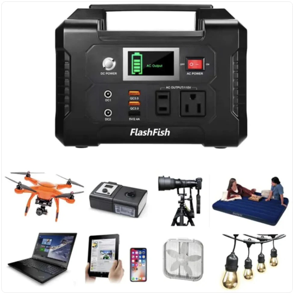 200W Portable Outdoor Power Bank with 220V Emergency Backup Anti Spier