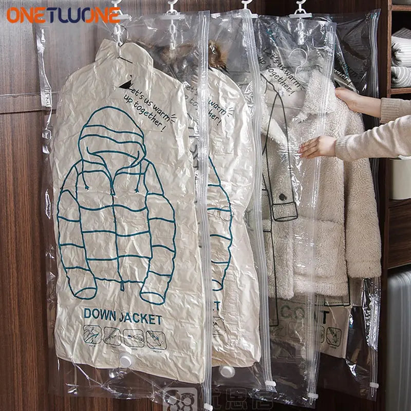 Closet Hanging Organizer Vacuum Bag Anti Spier