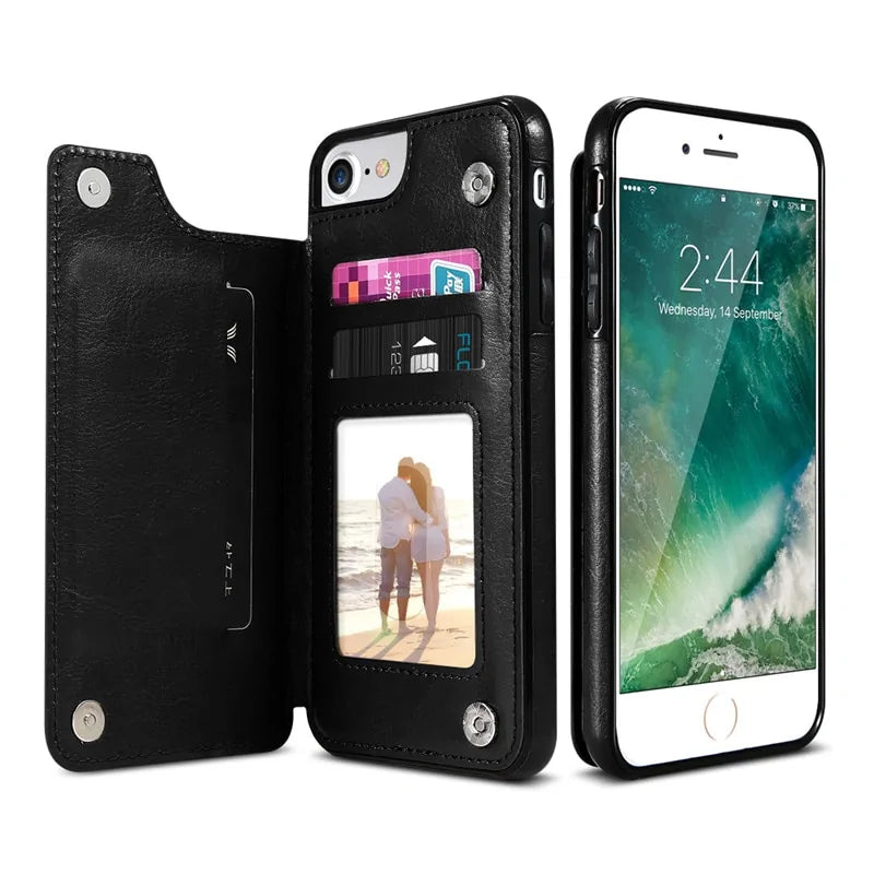 Retro Leather Case Anti Spier