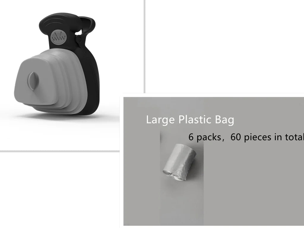 Pet Dog Poop Bag Dispenser with Foldable Poop Scoop Anti Spier