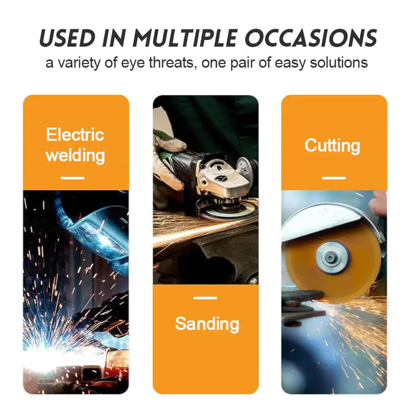 Griffin's Welding School™ Auto-Darkening Anti-Glare Goggles Anti Spier