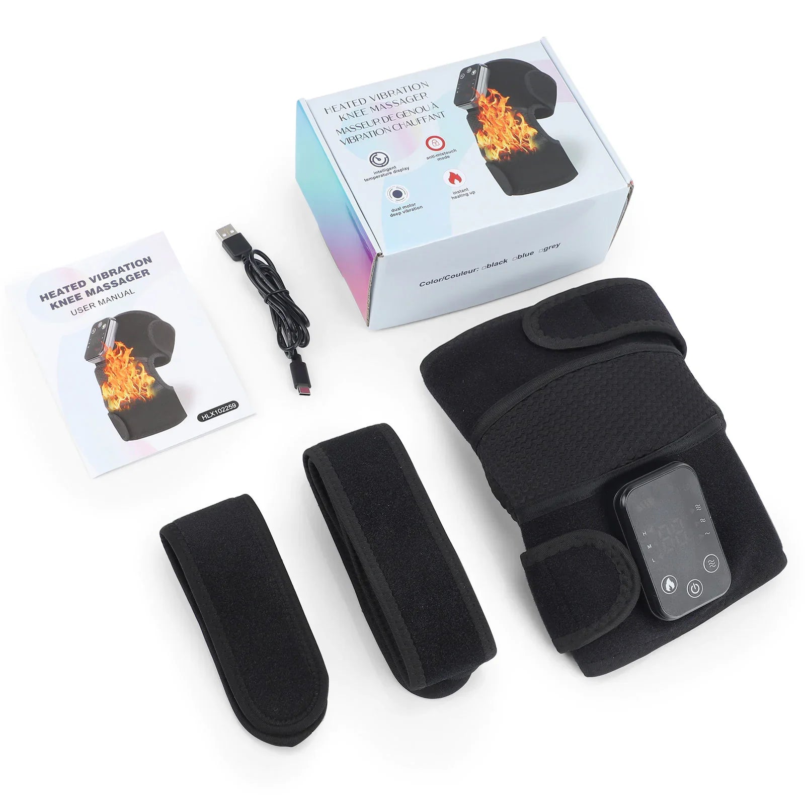 Kneecap, Elbow and Shoulder Intelligent Heating Vibration Massager Anti Spier