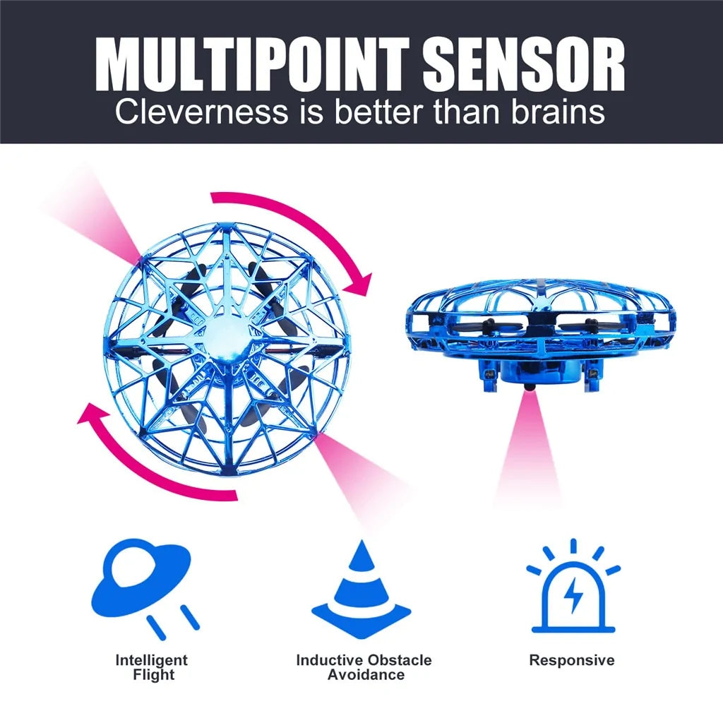 Mini Drone Quad Induction Levitation UFO Anti Spier