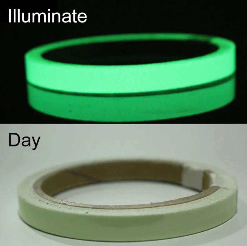 2PC Luminous Tape Self Adhesive Glow In The Dark Wall Sticker Fluorescent Light Anti Spier
