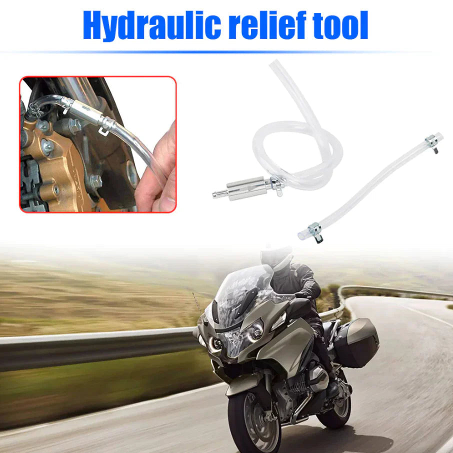 Car Motorcycle Clutch Brake Bleeder Hose One Way Valve Tube Bleeding Tool Set US Anti Spier