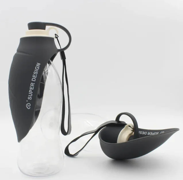 Pet Flip Cup Portable Water Bottle Anti Spier