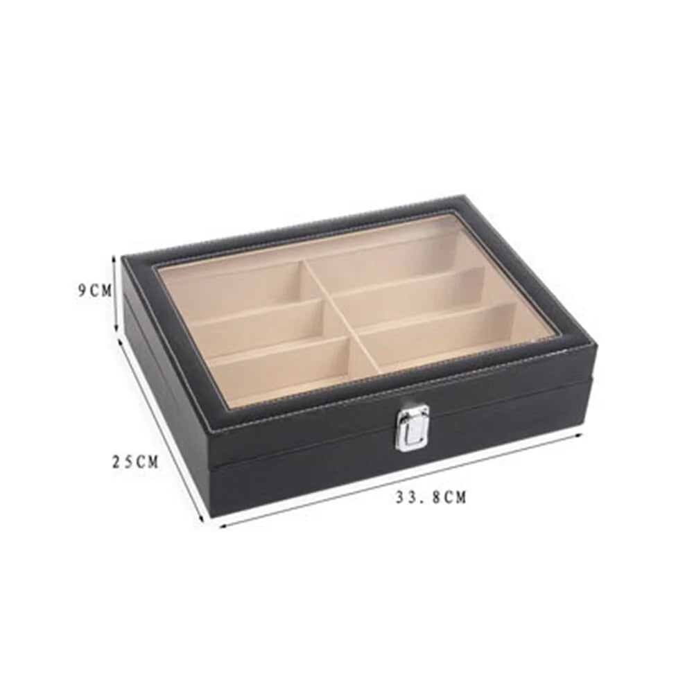 8-Grid Eye Glasses Case Anti Spier