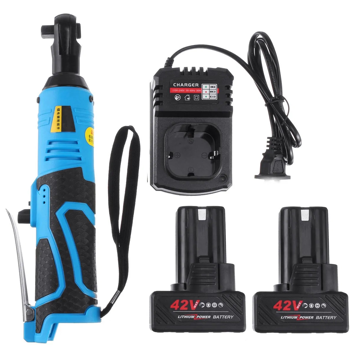 Electric Wrench 3/8" Cordless Ratchet 42V Anti Spier