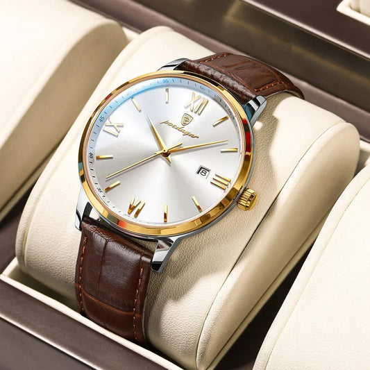 Leather Men Quartz Luxury Watches Anti Spier