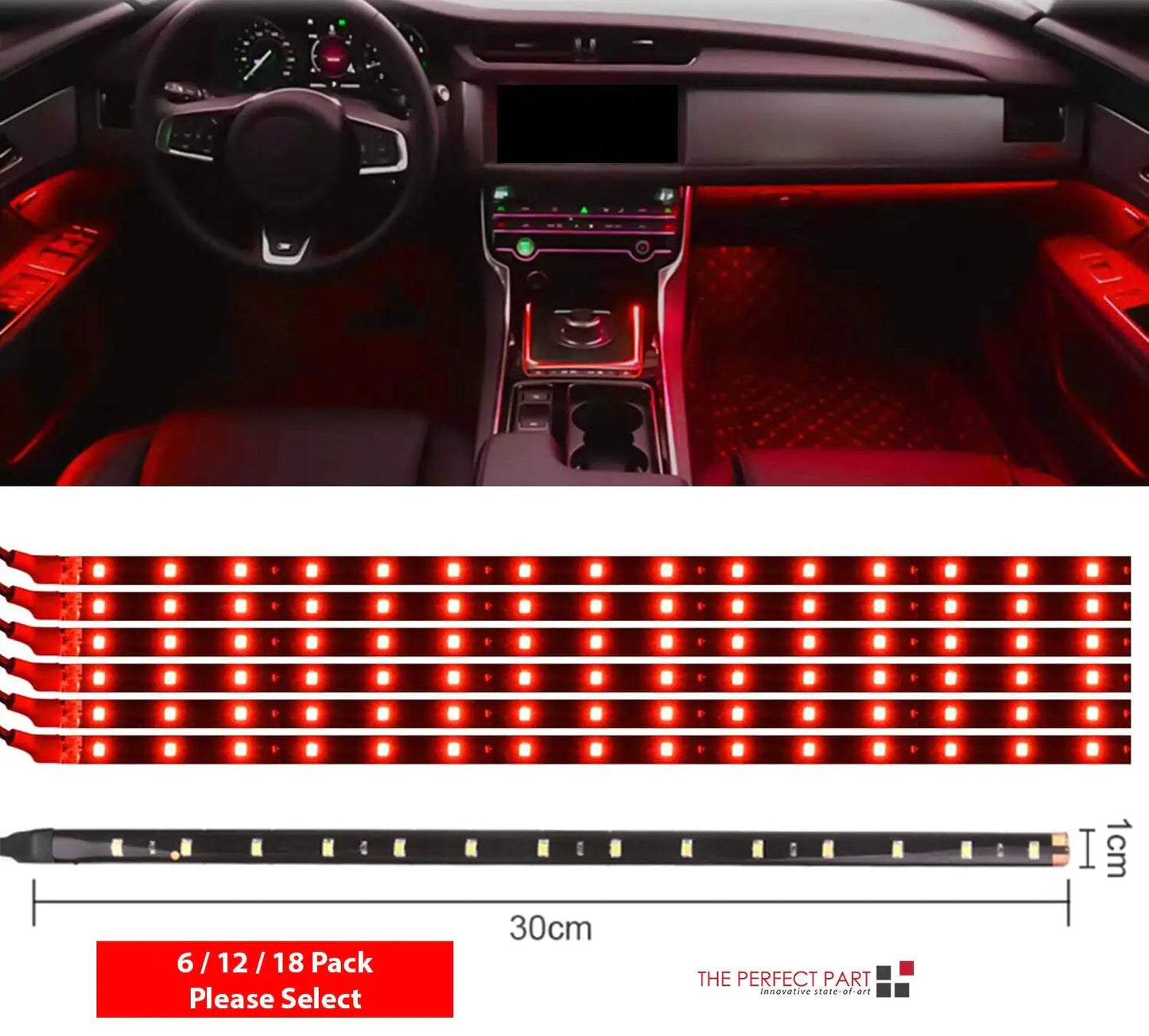 Lot Waterproof 12''/15 DC 12V Motor LED Strip Underbody Light For Car Motorcycle Anti Spier