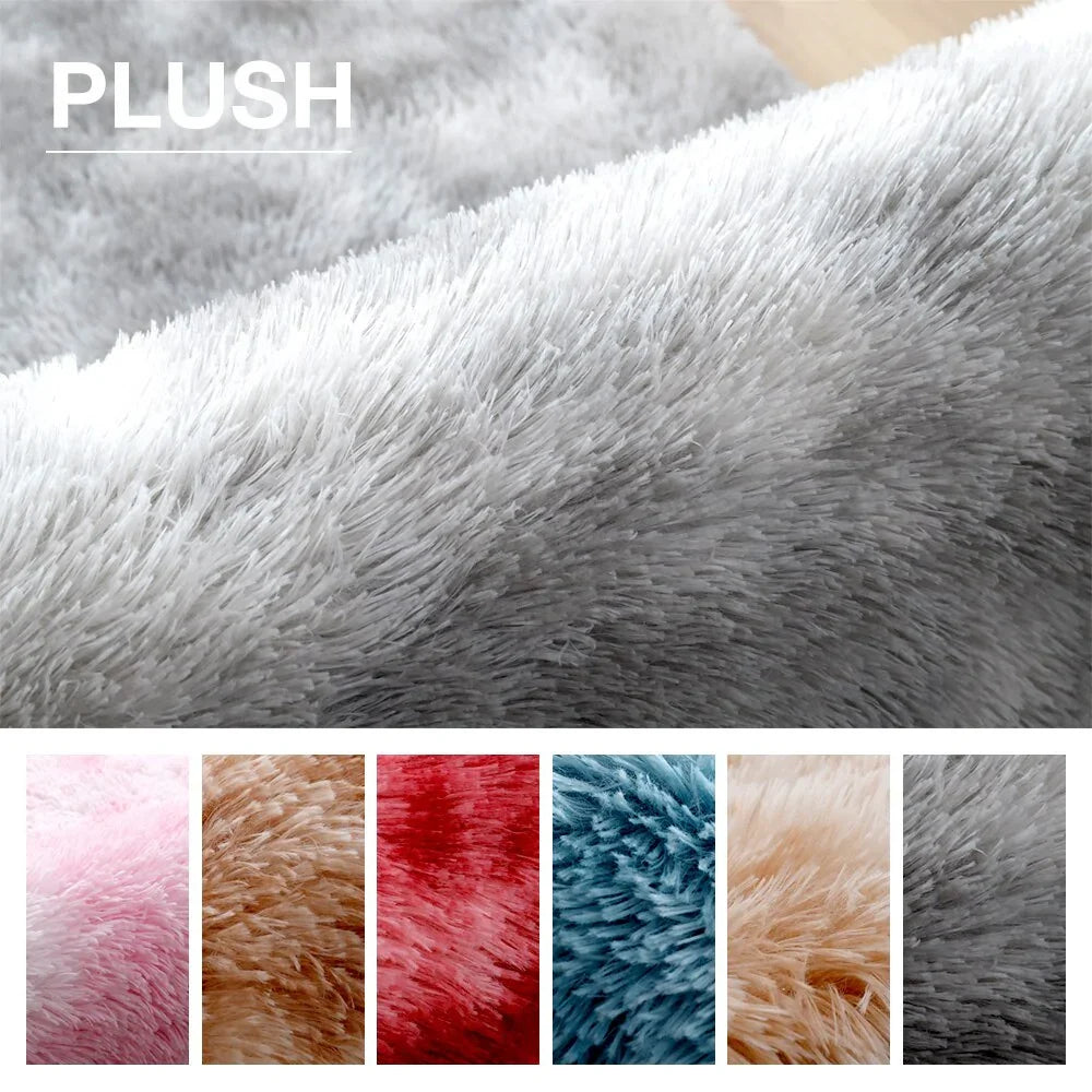 Fluffy Floor Carpets Anti Spier