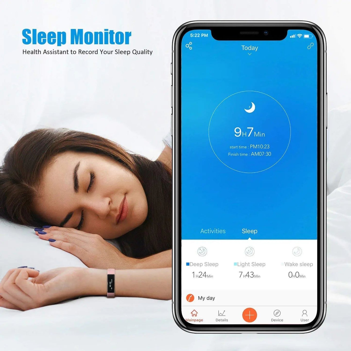 SmartFit Slim Activity Tracker And Monitor Smart Watch With FREE Extra Band Anti Spier