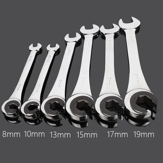 Tubing Ratchet Wrench Set Anti Spier